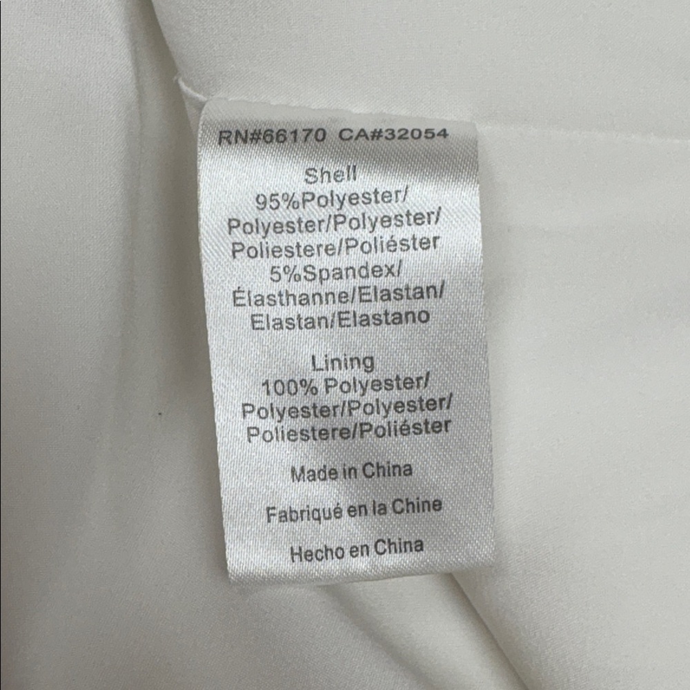 Anthropologie Hutch Satin Double Breasted Blazer Jacket Preppy White Small - Picture 7 of 7